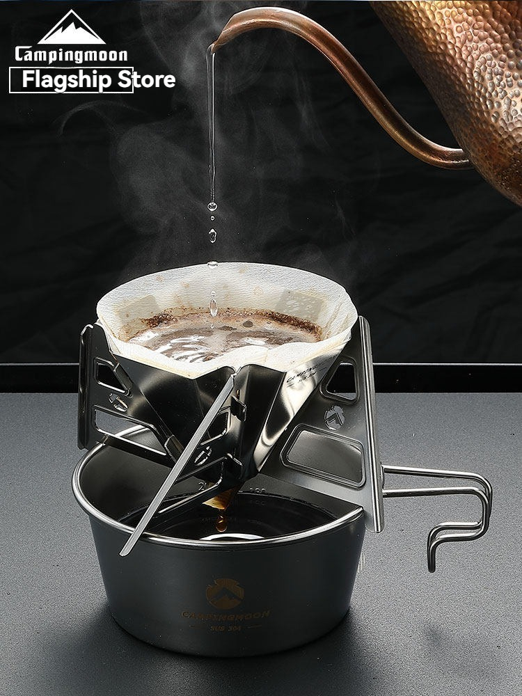 Coffee Equipment Filter - CAMPINGMOON Outdoor COF-01 stainless steel folding