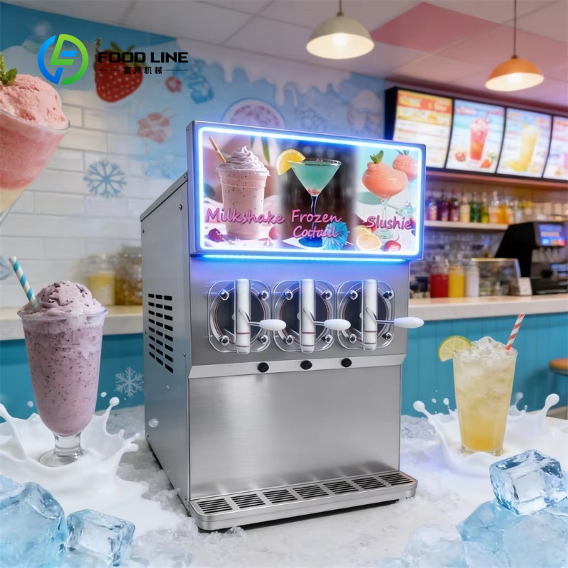 Coffee Equipment Service - Customized 3 Tank Commercial Slushie Machine