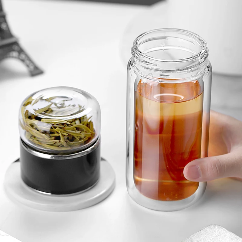 Coffee Equipment Filter - D5 Borosilicate Glass Double Layer Tea