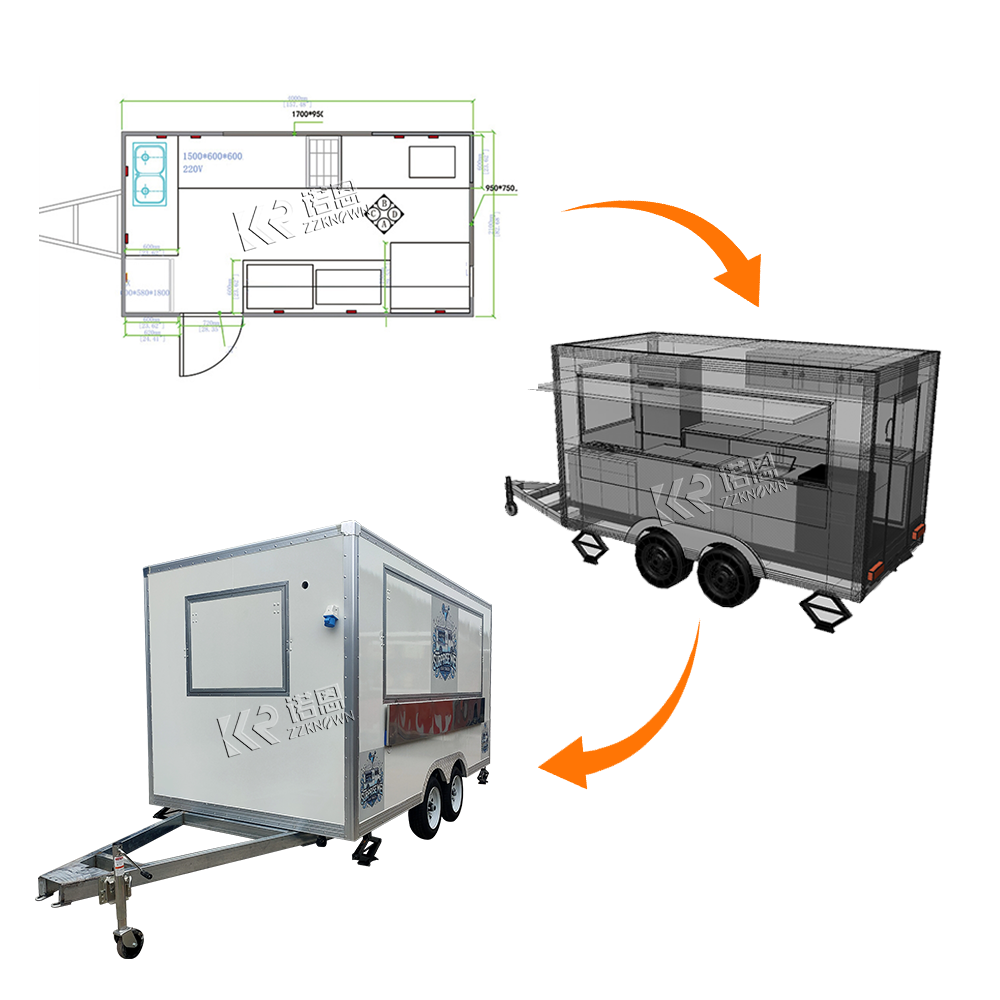 Custom Big Coffee Van Mobile F - огляд і ціна Coffee Van Equipment