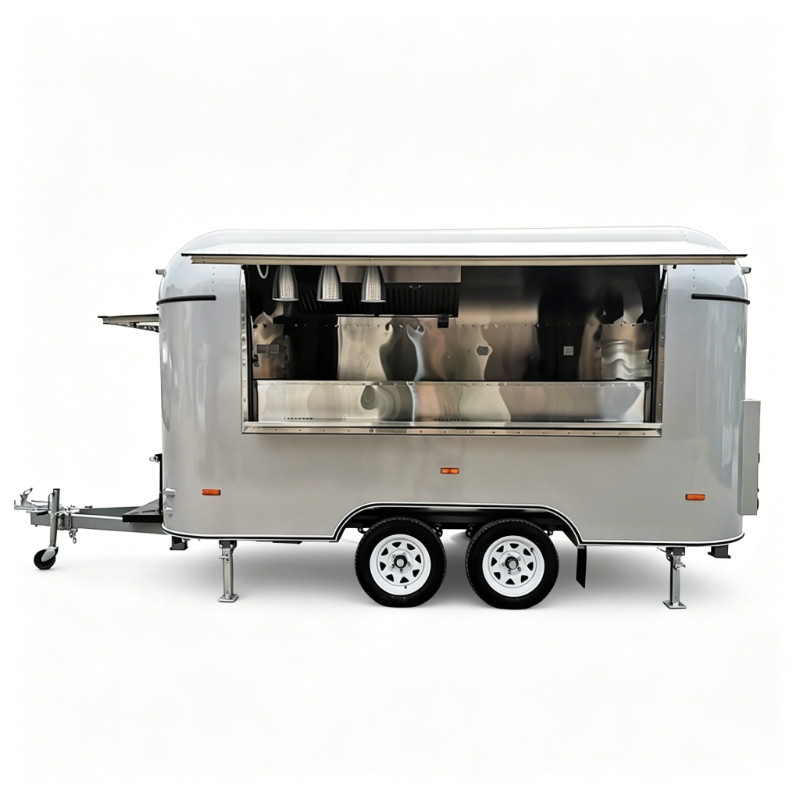 Food Cart Mobile Trailer Custo - огляд і ціна Coffee Van Equipment